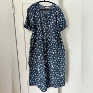 Woman Within Plus Siz Jean Dress - Midi